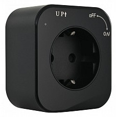 Розетка с заземлением на треке arte milano am-track-sockets 380022ts-es black